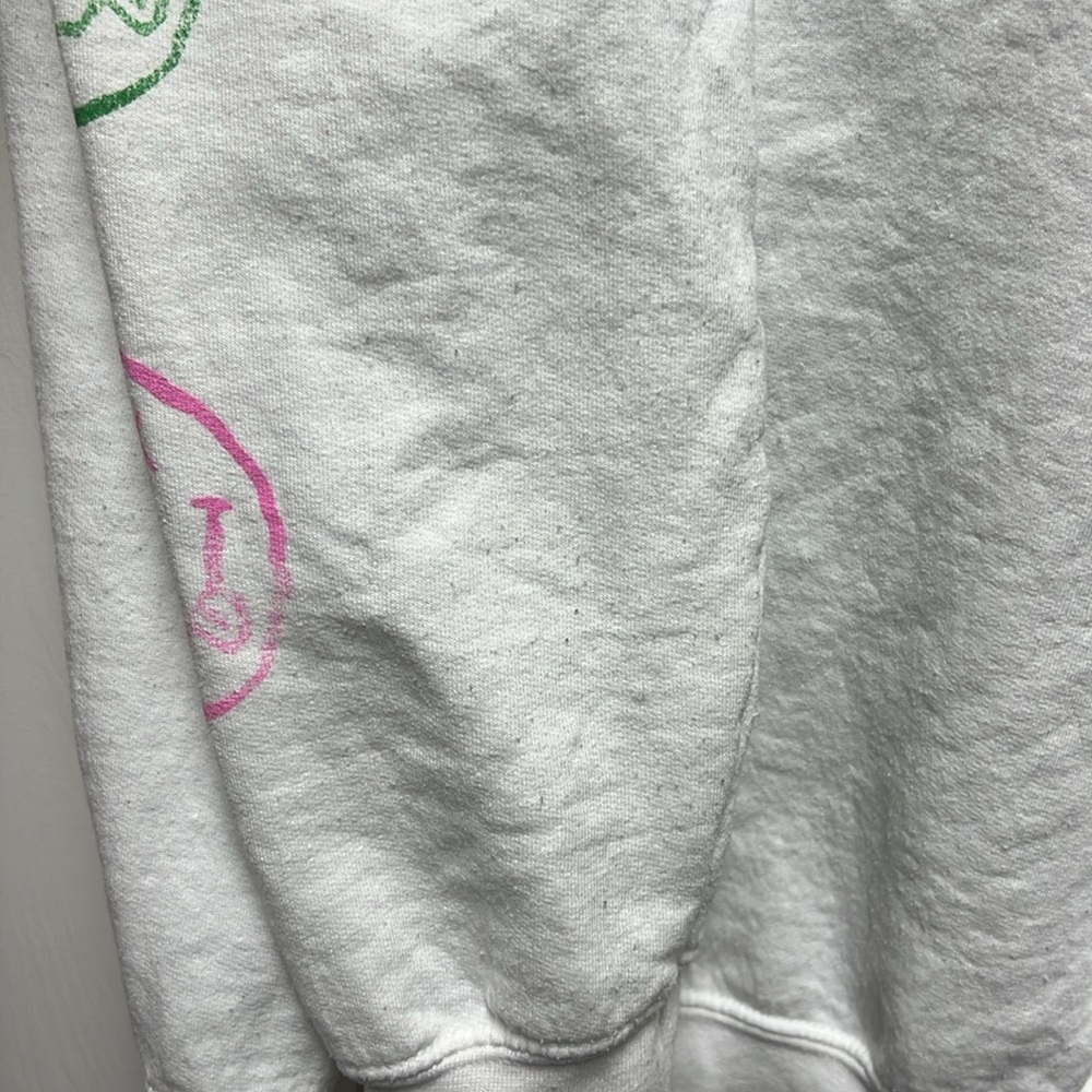 Nirvana White Logo Pullover Crewneck Sweatshirt S… - image 6